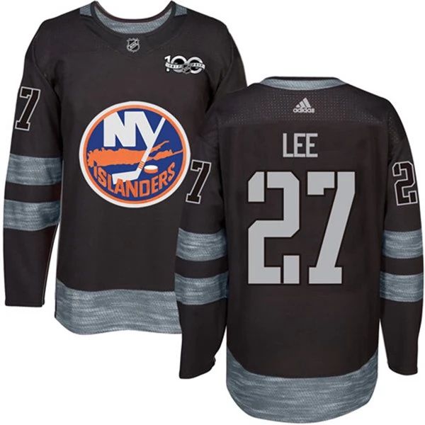 Kinder NHL New York Islanders Eishockey Trikot Anders Lee 27 1917-2017 100th Anniversary Schwarz Authentic